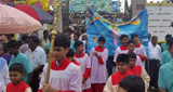 Feast of our lady of velankanni celebrated in yangon, myanmar